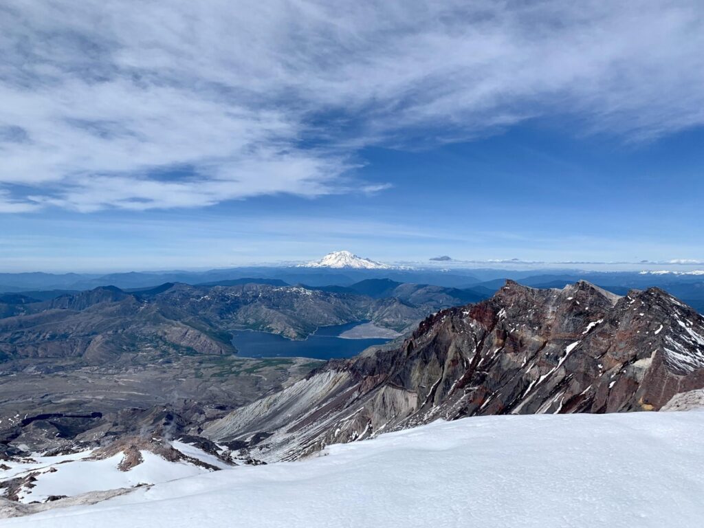 Mount Rainier viewed from Mount St. Helens