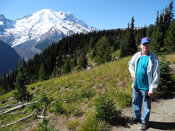 Curly McNamee on Silver Forest Trail at Mount Rainier