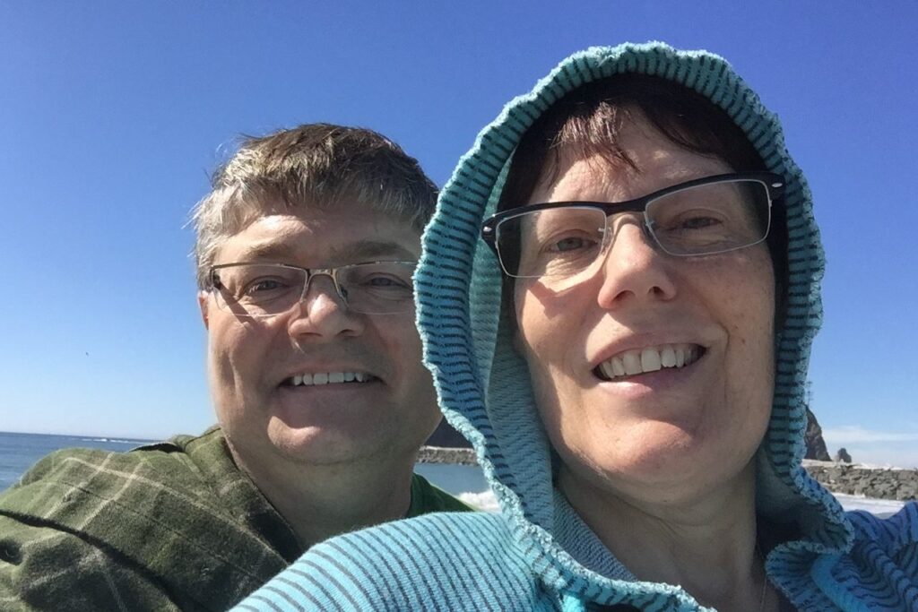 Val and Jim take a selfie