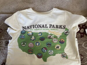 Eli's national parks tshirt