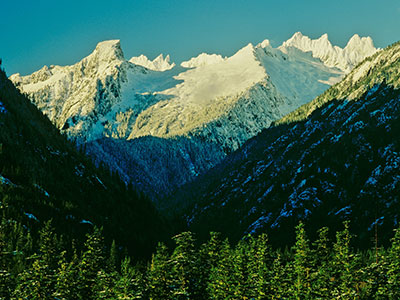 View of the Picket Range from the North Cascades Visitor Center Observation Deck