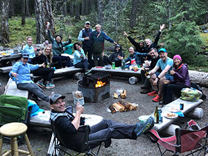 The WNPF team during a stewardship camping weekend