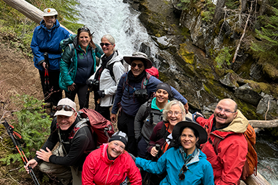 Group hike at Return to Paradise